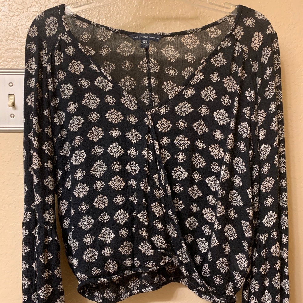 American Eagle Bell Sleeve Top